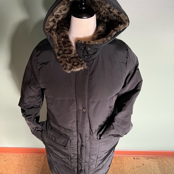 💋 LEOPARD KENNETH COLE HOODED COAT! - Picture 5 of 11
